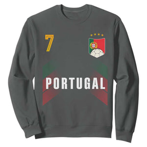 Portugal Soccer Fans Graphic Jersey Style Sweatshirt Proud Portuguese Football Lover