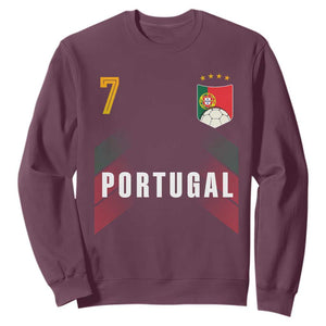 Portugal Soccer Fans Graphic Jersey Style Sweatshirt Proud Portuguese Football Lover