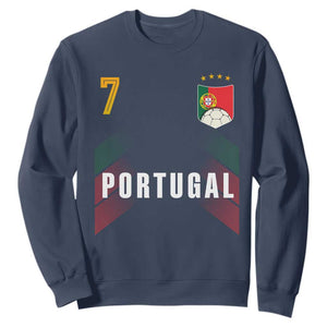 Portugal Soccer Fans Graphic Jersey Style Sweatshirt Proud Portuguese Football Lover