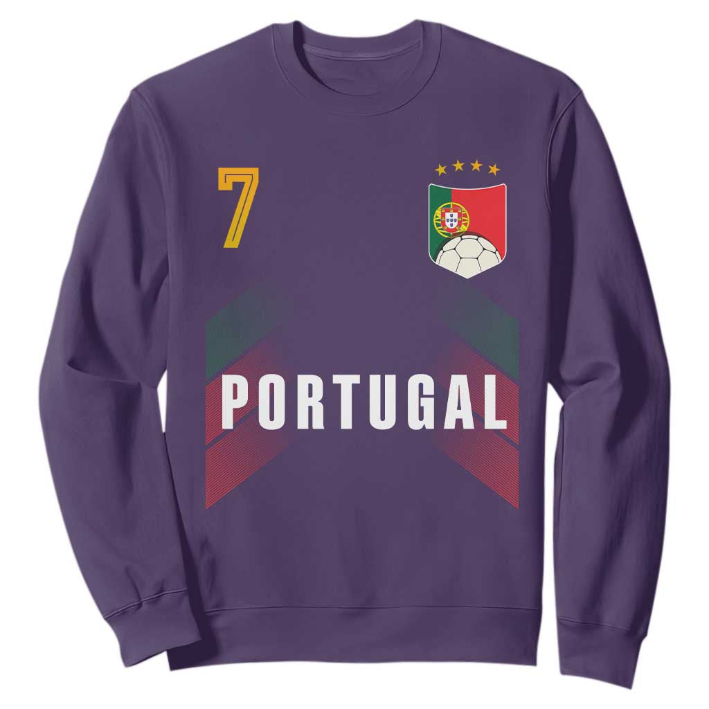 Portugal Soccer Fans Graphic Jersey Style Sweatshirt Proud Portuguese Football Lover