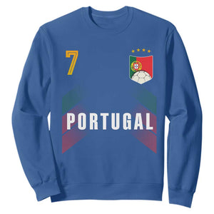 Portugal Soccer Fans Graphic Jersey Style Sweatshirt Proud Portuguese Football Lover