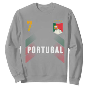 Portugal Soccer Fans Graphic Jersey Style Sweatshirt Proud Portuguese Football Lover