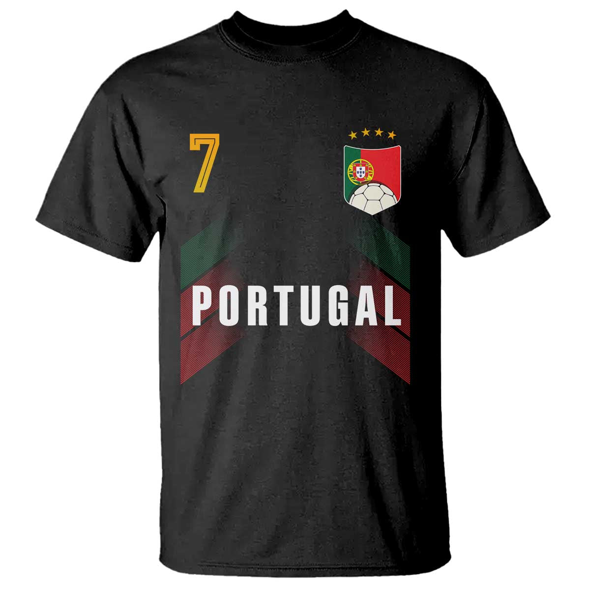Portugal Soccer Fans Graphic Jersey Style T Shirt Proud Portuguese Football Lover