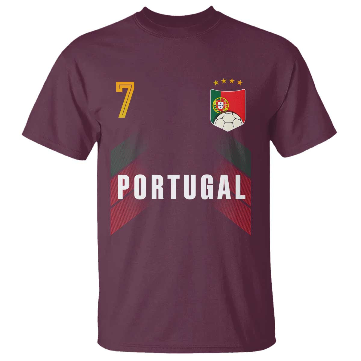 Portugal Soccer Fans Graphic Jersey Style T Shirt Proud Portuguese Football Lover