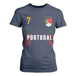 Portugal Soccer Fans Graphic Jersey Style T Shirt For Women Proud Portuguese Football Lover