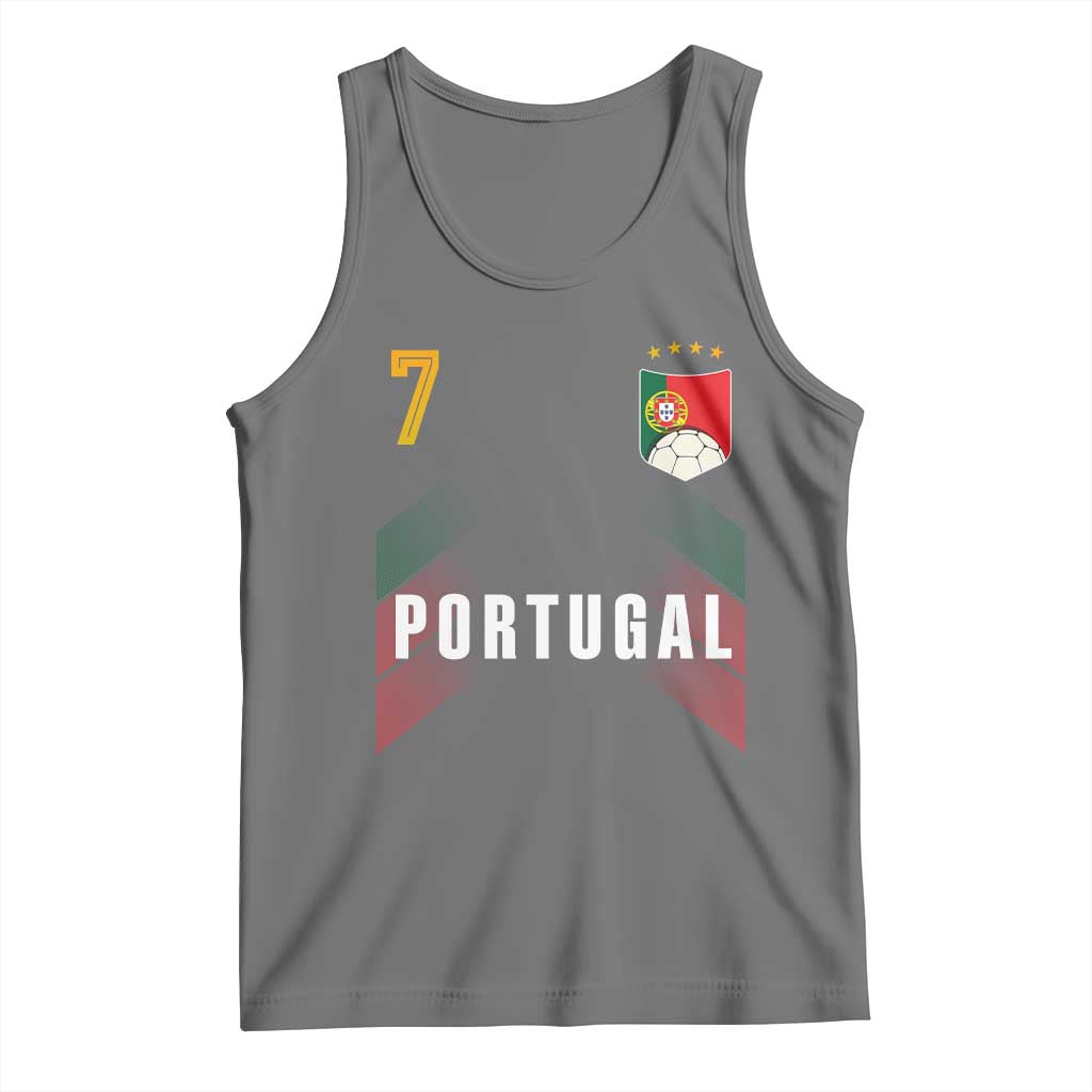 Portugal Soccer Fans Graphic Jersey Style Tank Top Proud Portuguese Football Lover