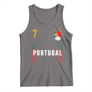 Portugal Soccer Fans Graphic Jersey Style Tank Top Proud Portuguese Football Lover