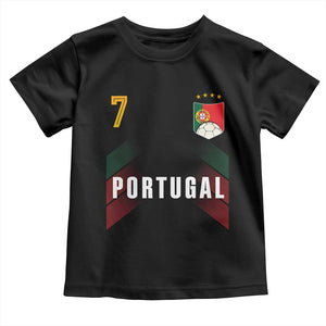 Portugal Soccer Fans Graphic Jersey Style Toddler T Shirt Proud Portuguese Football Lover