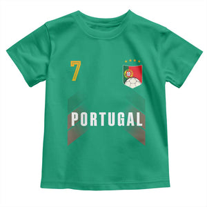 Portugal Soccer Fans Graphic Jersey Style Toddler T Shirt Proud Portuguese Football Lover