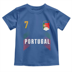 Portugal Soccer Fans Graphic Jersey Style Toddler T Shirt Proud Portuguese Football Lover