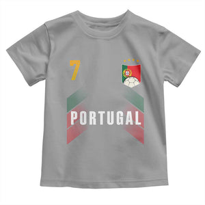 Portugal Soccer Fans Graphic Jersey Style Toddler T Shirt Proud Portuguese Football Lover