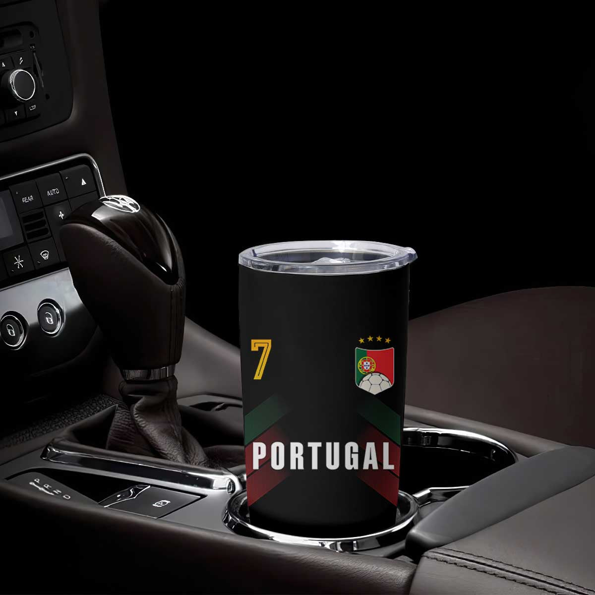 Portugal Soccer Fans Graphic Jersey Style Tumbler Cup Proud Portuguese Football Lover