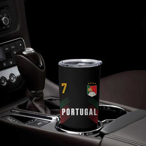 Portugal Soccer Fans Graphic Jersey Style Tumbler Cup Proud Portuguese Football Lover