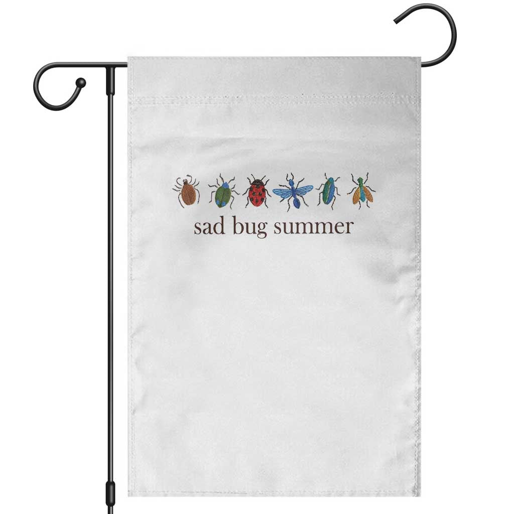 Sad Bug Summer Colorful Vintage Insect Lineup Graphic Garden Flag Folk Music Lover Aesthetic Entomology Humor TS02 White Print Your Wear