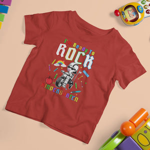 Cute Kindergarten Boy T Shirt For Kid I'm Ready To Rock Kinder 1st Day Of School TS02 Red Printyourwear