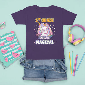 T Shirt For Kid First Grade Will Be Magical Cute Unicorn Rock 1st Grade Girl TS02 Printyourwear