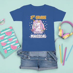 T Shirt For Kid First Grade Will Be Magical Cute Unicorn Rock 1st Grade Girl TS02 Printyourwear
