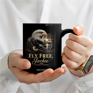 Fly Free Jackie Big Bear Bald Eagle Memorial Coffee Mug California Valley Sunset Forest Nature Graphic TS02 Print Your Wear