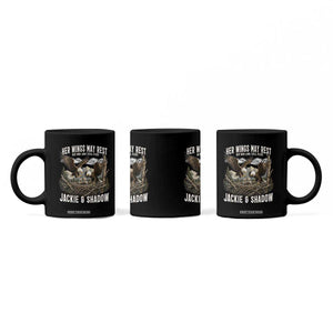 Her Wings May Rest Jackie and Shadow Coffee Mug Bald Eagle Nest Family Tribute Graphic