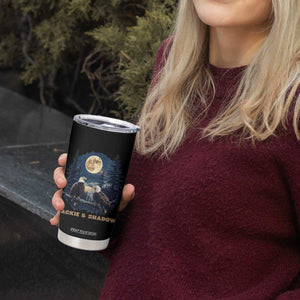 Jackie and Shadow Bald Eagle Couple Tumbler Cup Full Moon Forest Vintage Nature Graphic TS02 Print Your Wear