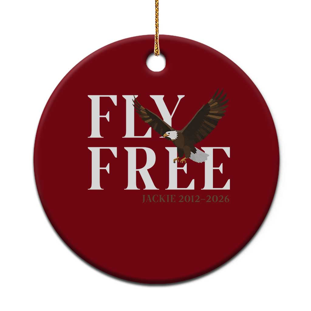 Fly Free Jackie Eagle 2012 2026 Memorial Ceramic Ornament Soaring Wilderness Tribute TS02 1pc Red Print Your Wear