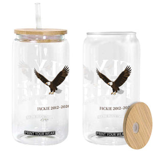 Fly Free Jackie Eagle 2012 2026 Memorial Glass Can Soaring Wilderness Tribute TS02 Print Your Wear