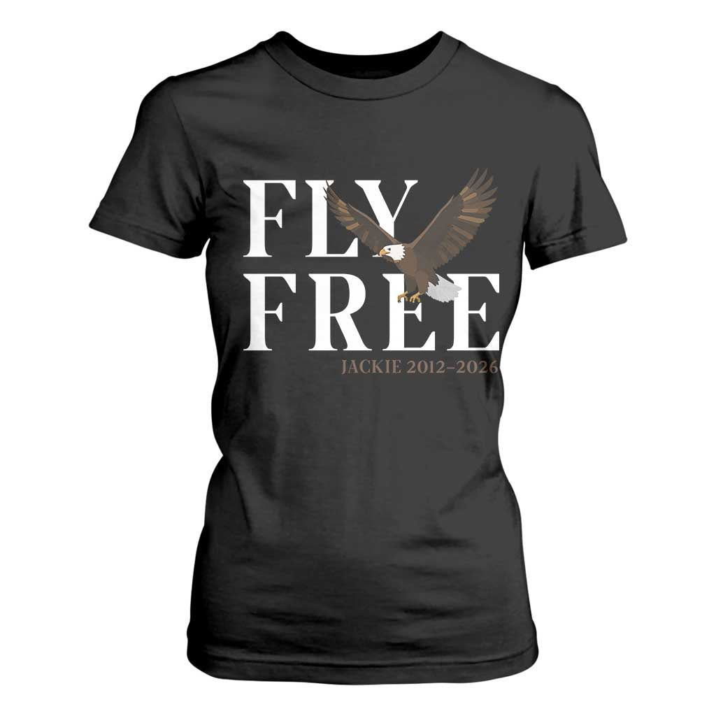Fly Free Jackie Eagle 2012 2026 Memorial T Shirt For Women Soaring Wilderness Tribute TS02 Black Print Your Wear