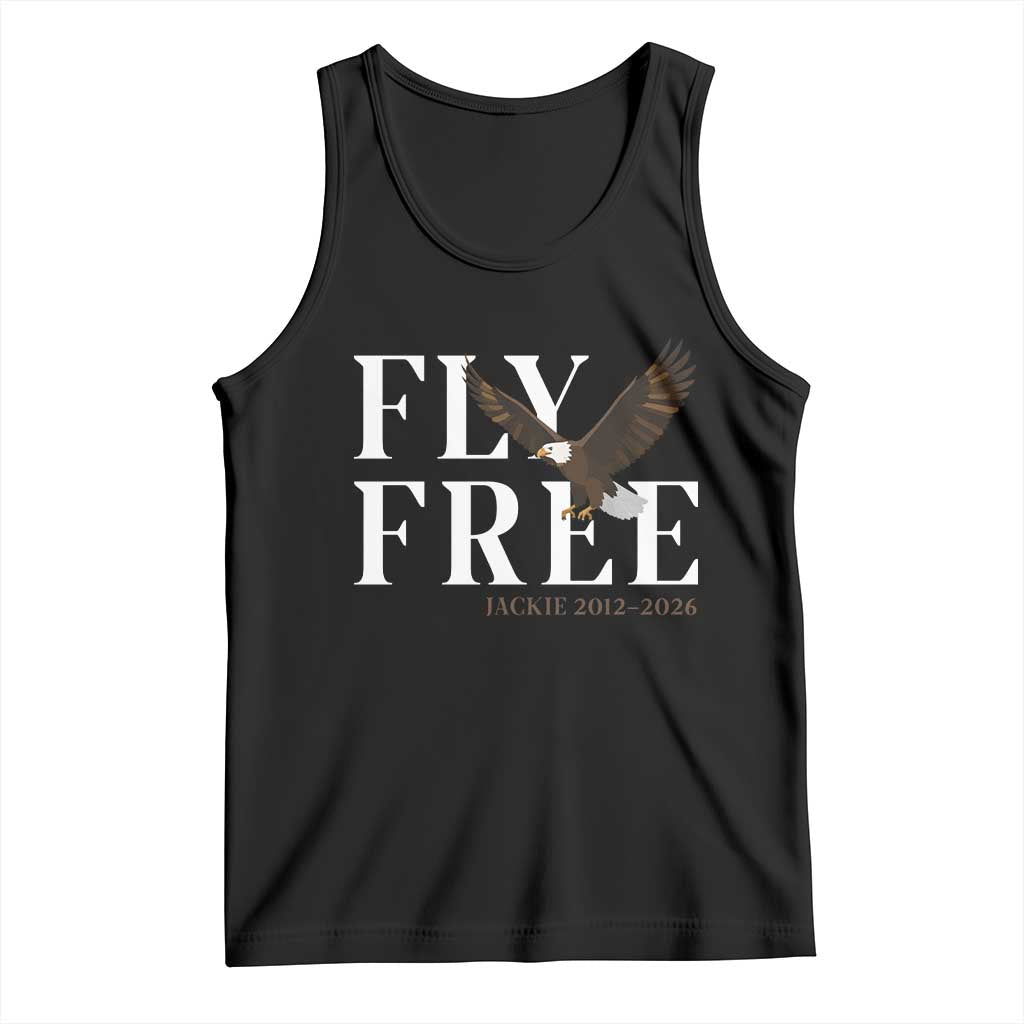 Fly Free Jackie Eagle 2012 2026 Memorial Tank Top Soaring Wilderness Tribute TS02 Black Print Your Wear