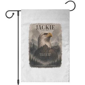 In Loving Memory of Jackie Eagle Memorial Portrait Garden Flag 2012 2026 Legacy Of Strength Wilderness Tribute TS02 Black Print Your Wear