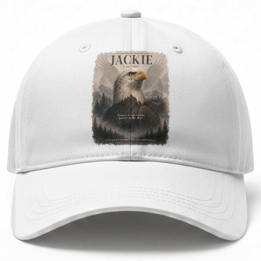 In Loving Memory of Jackie Eagle Memorial Portrait Baseball Cap 2012 2026 Legacy Of Strength Wilderness Tribute TS02 Print Your Wear