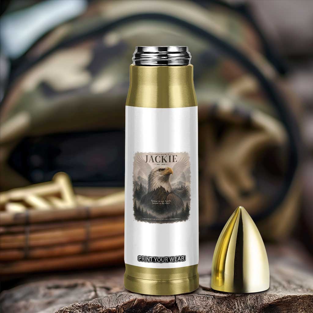 In Loving Memory of Jackie Eagle Memorial Portrait Bullet Tumbler 2012 2026 Legacy Of Strength Wilderness Tribute TS02 Print Your Wear
