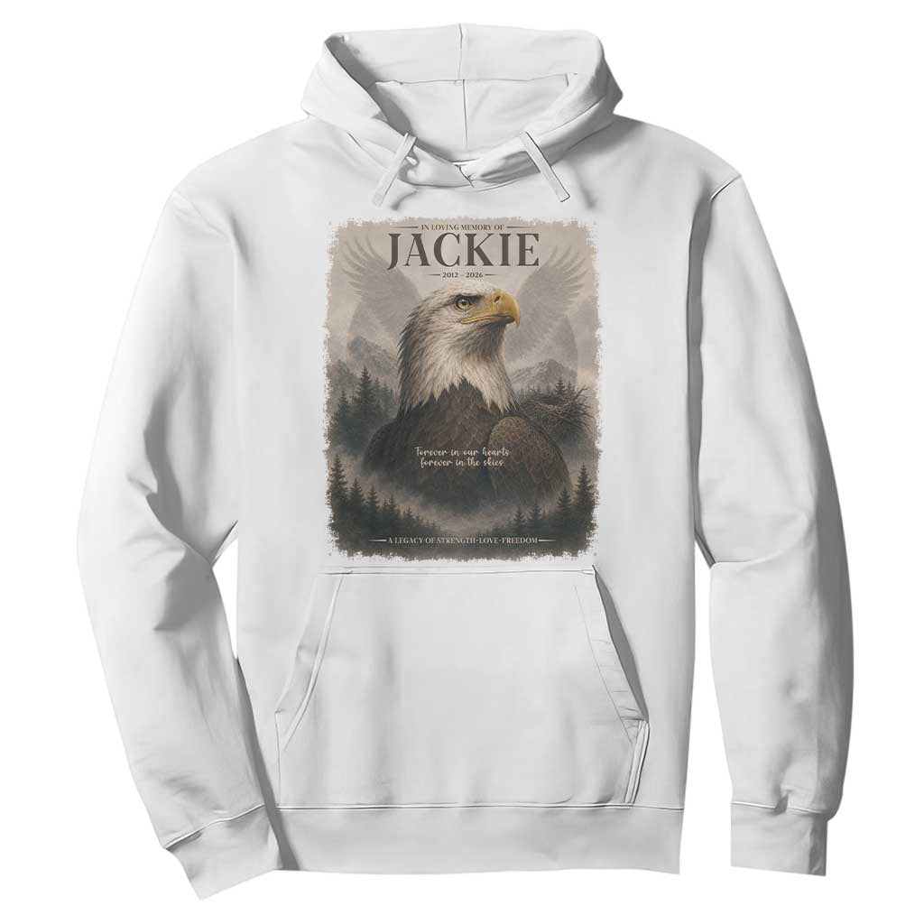 In Loving Memory of Jackie Eagle Memorial Portrait Hoodie 2012 2026 Legacy Of Strength Wilderness Tribute TS02 White Print Your Wear