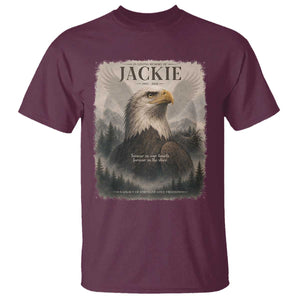 In Loving Memory of Jackie Eagle Memorial Portrait T Shirt 2012 2026 Legacy Of Strength Wilderness Tribute TS02 Maroon Print Your Wear