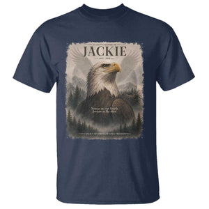 In Loving Memory of Jackie Eagle Memorial Portrait T Shirt 2012 2026 Legacy Of Strength Wilderness Tribute TS02 Navy Print Your Wear