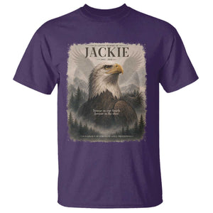 In Loving Memory of Jackie Eagle Memorial Portrait T Shirt 2012 2026 Legacy Of Strength Wilderness Tribute TS02 Purple Print Your Wear