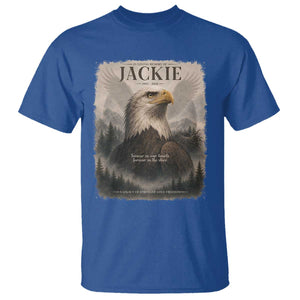 In Loving Memory of Jackie Eagle Memorial Portrait T Shirt 2012 2026 Legacy Of Strength Wilderness Tribute TS02 Royal Blue Print Your Wear