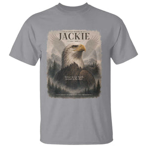 In Loving Memory of Jackie Eagle Memorial Portrait T Shirt 2012 2026 Legacy Of Strength Wilderness Tribute TS02 Sport Gray Print Your Wear