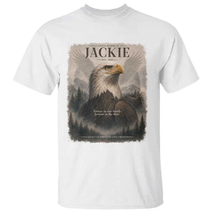 In Loving Memory of Jackie Eagle Memorial Portrait T Shirt 2012 2026 Legacy Of Strength Wilderness Tribute TS02 White Print Your Wear