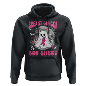 Breast Cancer Is Boo Sheet Hoodie Halloween Pink Ribbon Support Warrior TS02 Black Print Your Wear