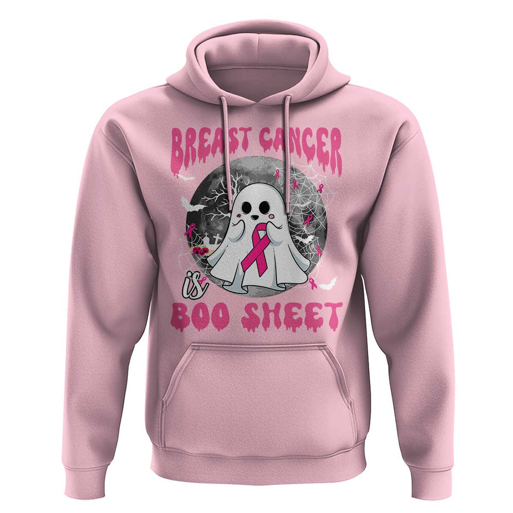 Breast Cancer Is Boo Sheet Hoodie Halloween Pink Ribbon Support Warrior TS02 Light Pink Print Your Wear