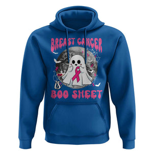 Breast Cancer Is Boo Sheet Hoodie Halloween Pink Ribbon Support Warrior TS02 Royal Blue Print Your Wear