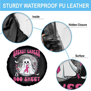 Breast Cancer Boo Sheet Spare Tire Cover Pink Halloween Support Squad TS02 Print Your Wear
