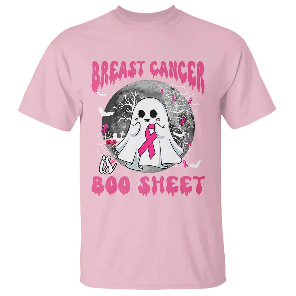 Breast Cancer Is Boo Sheet T Shirt Halloween Pink Ribbon Support Warrior TS02 Light Pink Print Your Wear