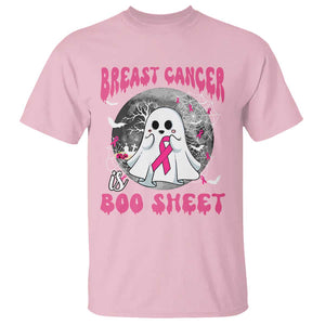 Breast Cancer Is Boo Sheet T Shirt Halloween Pink Ribbon Support Warrior TS02 Light Pink Print Your Wear