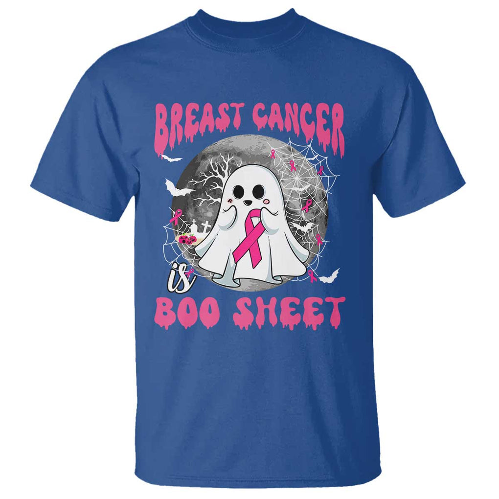 Breast Cancer Is Boo Sheet T Shirt Halloween Pink Ribbon Support Warrior TS02 Royal Blue Print Your Wear