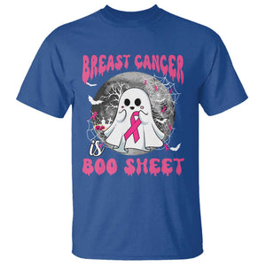 Breast Cancer Is Boo Sheet T Shirt Halloween Pink Ribbon Support Warrior TS02 Royal Blue Print Your Wear