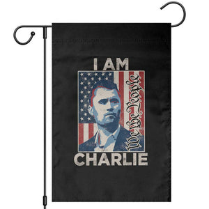 Stand With Charlie Garden Flag Patriotic Free Speech We The People American Flag Graphic TS02 Black Print Your Wear