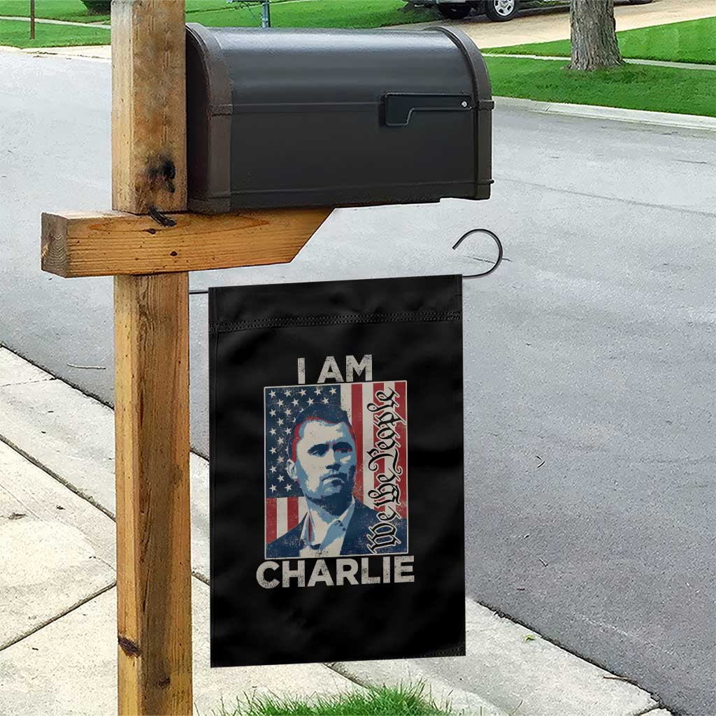 Stand With Charlie Garden Flag Patriotic Free Speech We The People American Flag Graphic TS02 Print Your Wear