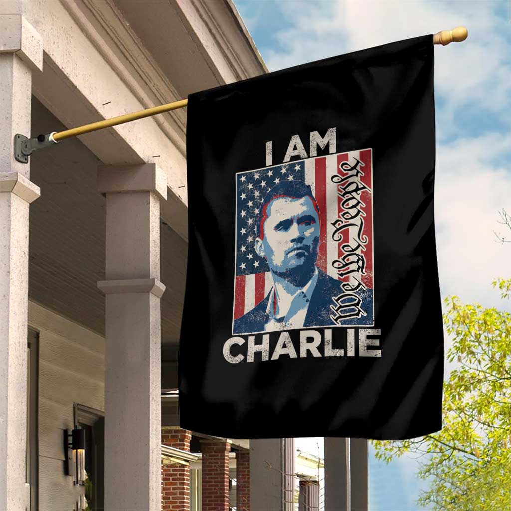 Stand With Charlie Garden Flag Patriotic Free Speech We The People American Flag Graphic TS02 Print Your Wear