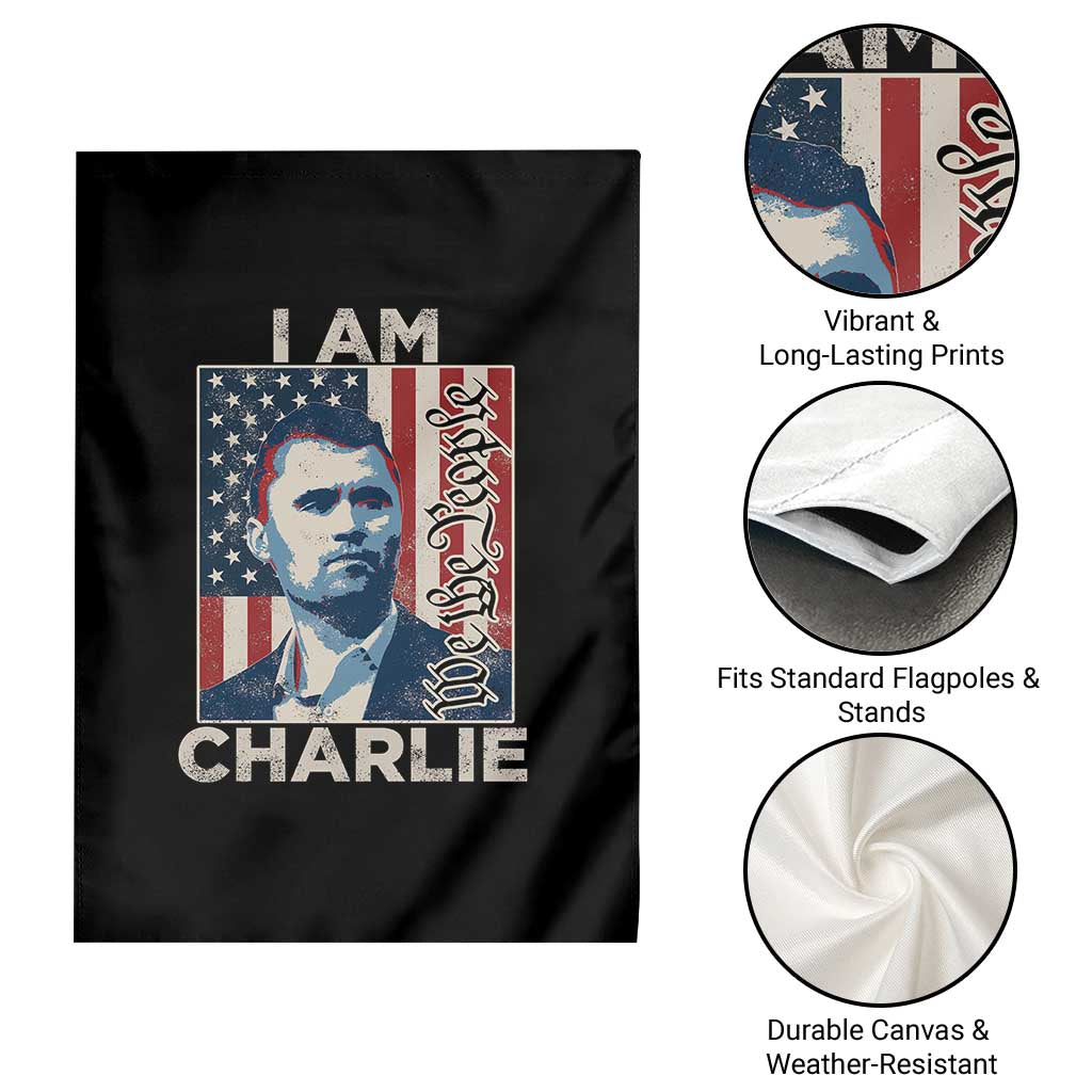 Stand With Charlie Garden Flag Patriotic Free Speech We The People American Flag Graphic TS02 Print Your Wear